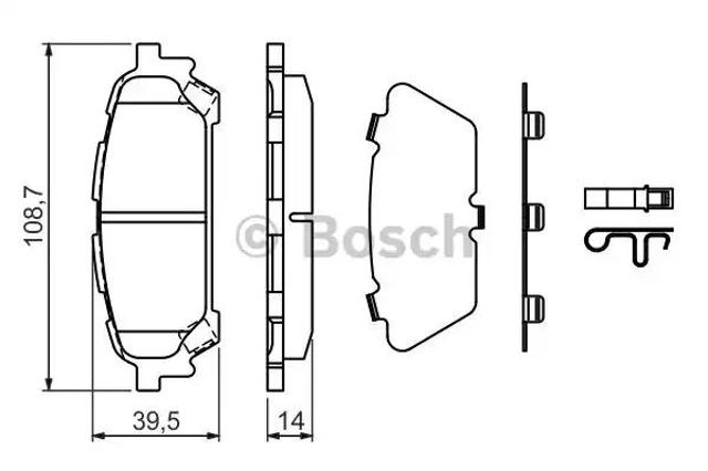 BOSCH 0986494232 Задние тормозные колодки в наличии Житомир