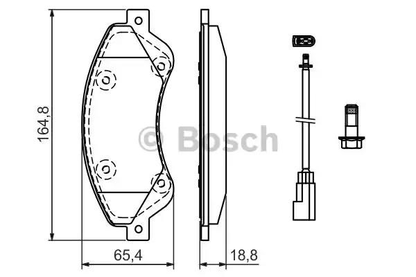 BOSCH 0986494236 Колодки тормозные передние дисковые в наличии Ирпень