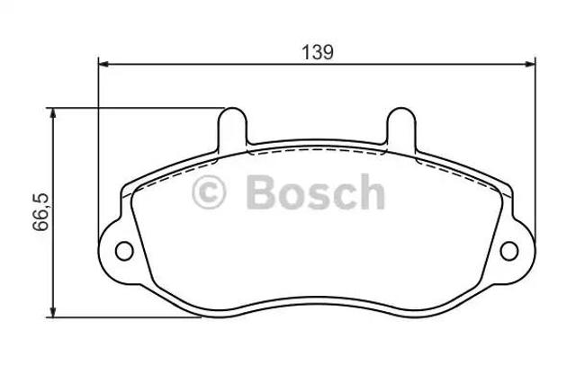BOSCH 0986494288 Колодки тормозные передние дисковые в наличии Украина