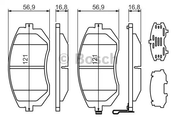 Колодки тормозные 0986494315 BOSCH