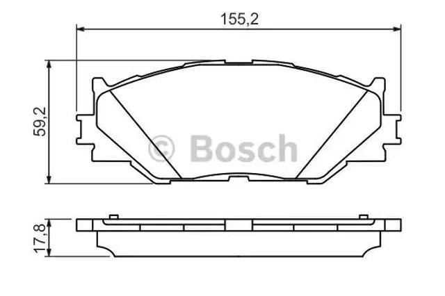 0986494316 BOSCH Передние тормозные колодки купить в Чернигов