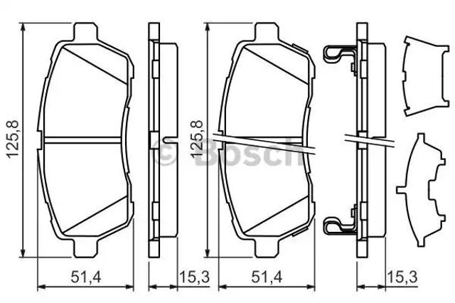 Колодки тормозные 0986494321 BOSCH