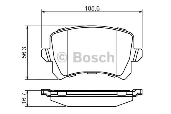 0986494344 BOSCH Задние тормозные колодки купить в Украина