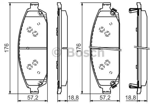 0986494370 BOSCH Колодки тормозные передние дисковые купить в Черкассы
