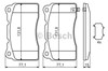 Тормозные колодки 0986494395 BOSCH