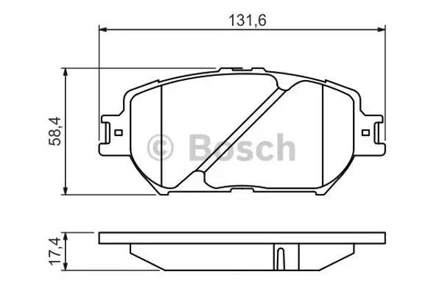 Тормозные колодки 0986494418 BOSCH