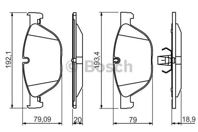 BOSCH 0986494429 Передние тормозные колодки в наличии Харьков