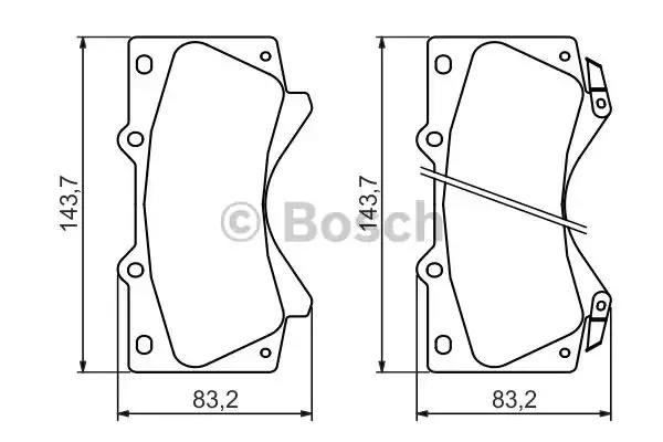 BOSCH 0986494449 Передние тормозные колодки в наличии Черкассы