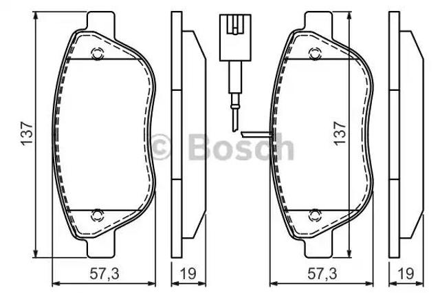 BOSCH 0986494464 Передние тормозные колодки в наличии Николаев