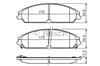 Передние тормозные колодки 0986494483 BOSCH