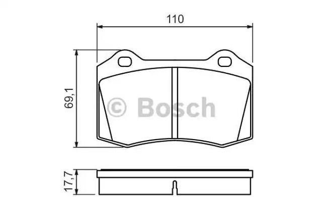 Тормозные колодки 0986494486 BOSCH