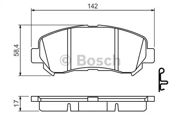 0986494501 BOSCH Передние тормозные колодки купить в Киев