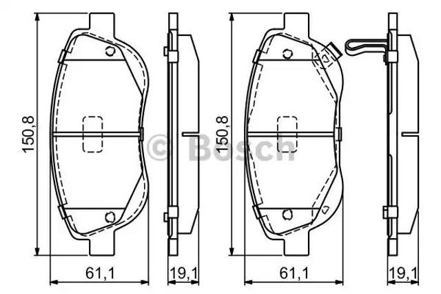 0986494682 BOSCH Передние тормозные колодки купить в Павлоград