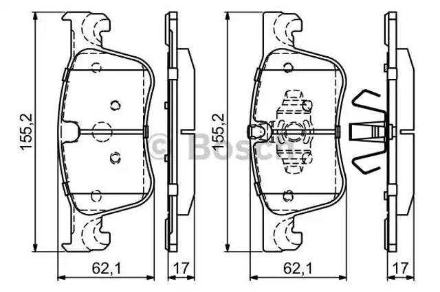 Колодки 0986494695 BOSCH