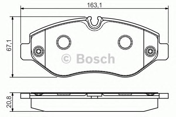 0986495098 Колодки тормозные передние дисковые купить Одесса