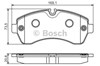 Передние тормозные колодки 0986495107 BOSCH