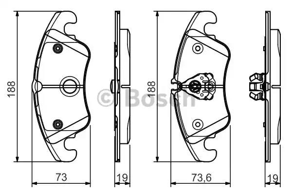 BOSCH 0986495110 Передние тормозные колодки в наличии Одесса