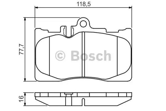 Колодки тормозные 0986495138 BOSCH