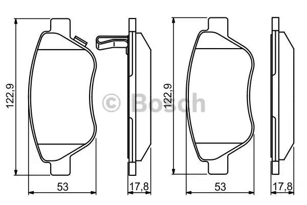 Колодки тормозные 0986495237 BOSCH
