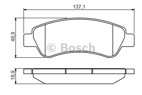 0986495254 BOSCH Задние тормозные колодки купить в Хмельницкий