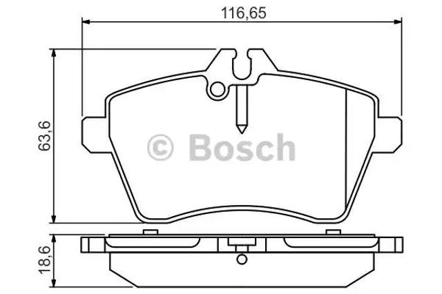 BOSCH 0986495273 Колодки тормозные передние дисковые в наличии Тернополь