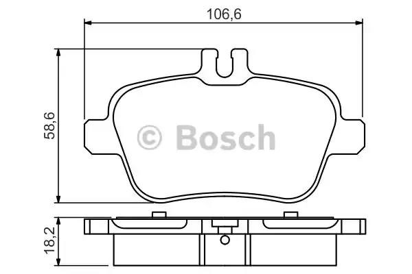 BOSCH 0986495348 Колодки тормозные задние дисковые в наличии Павлоград
