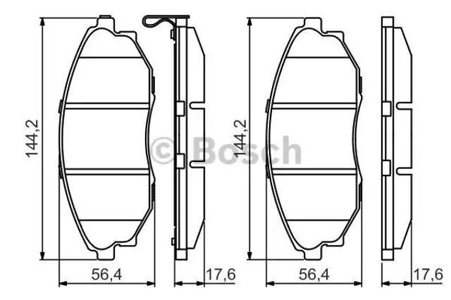 BOSCH 0986495353 Колодки тормозные передние дисковые в наличии Каменское
