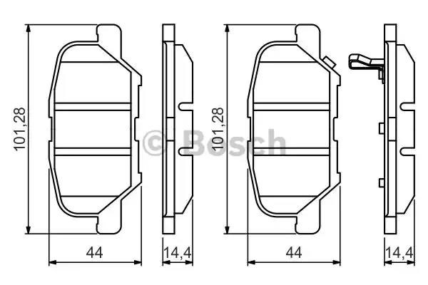 0986495358 BOSCH Задние тормозные колодки купить в Каменское