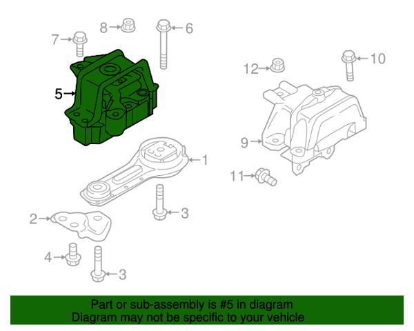 Подушка (опора) двигателя, правая передняя 1091A353 MITSUBISHI