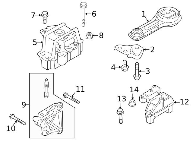 Подушка (опора) двигателя, передняя 1092A223 MITSUBISHI