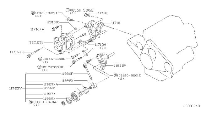 11927AL500 NISSAN Паразитный ролик купить в Запорожье