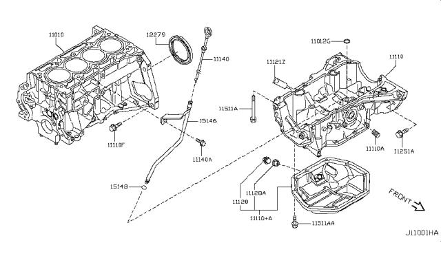 Сальник коленвала двигателя, задний 122791HC0A NISSAN