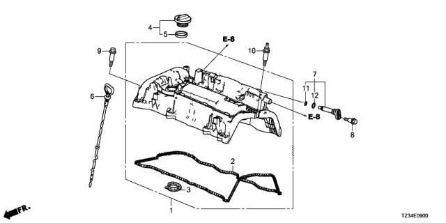 123415A2A01 HONDA Прокладка клапанной крышки купить в Киев