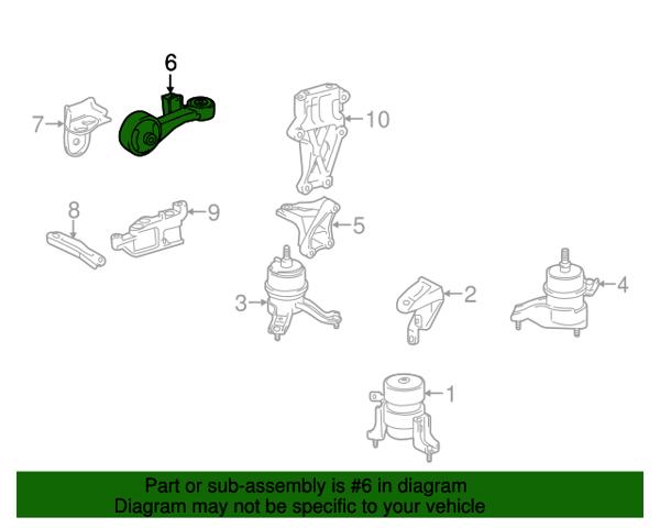 123630V080 TOYOTA Подушка (опора) двигателя верхняя купить в Ирпень