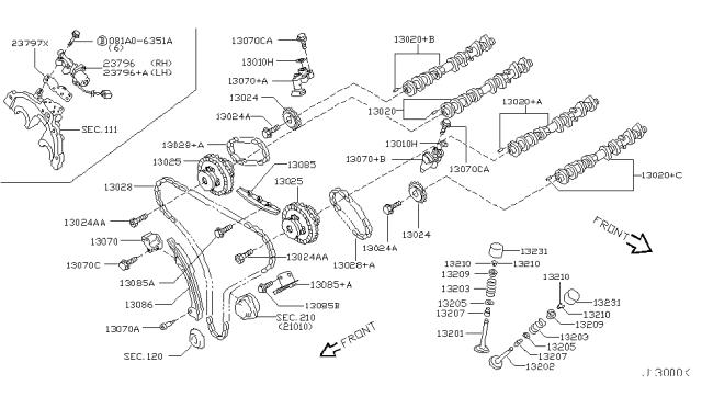 NISSAN 13024AL50A Звездочка-шестерня распредвала двигателя, выпускного в наличии Каменское