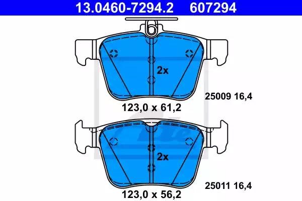13046072942 ATE Колодки тормозные задние дисковые купить в Запорожье