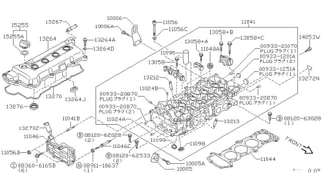 Прокладки свечных колодцев 1327653Y11 NISSAN
