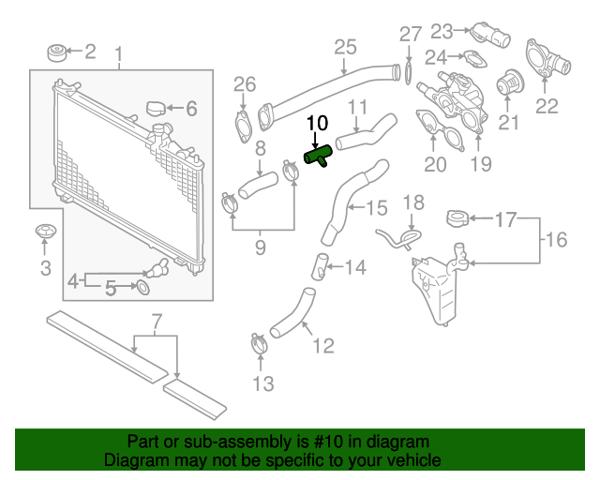 Система охлаждения 1370A627 MITSUBISHI