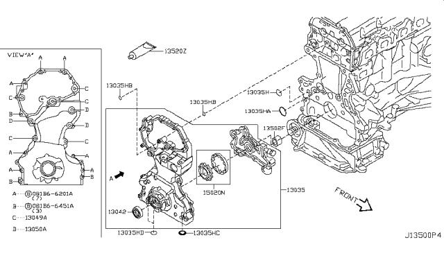Прокладка пробки поддона двигателя 150666N202 NISSAN