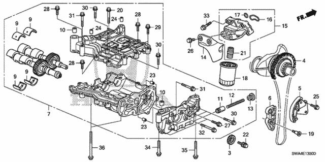 Прокладка маслозаборника 15312RZA003 HONDA