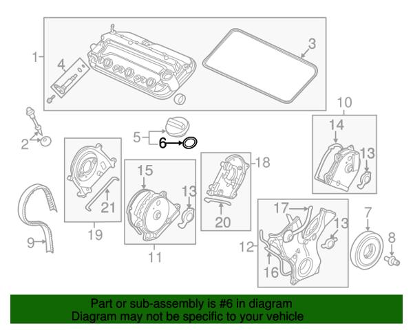 HONDA 15613PC6000 Прокладка крышки маслозаливной горловины в наличии Украина