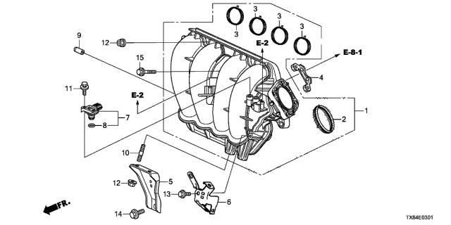 Прокладка всасывающего коллектора 17115R40A01 HONDA