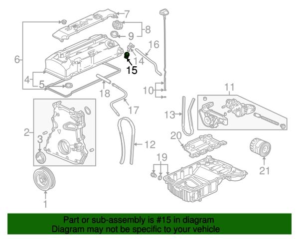 HONDA 17139PK1000 Прокладка клапана вентиляции картера в наличии Украина