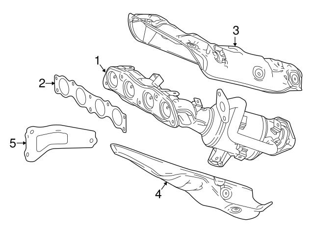 Прокладка коллектора выпускного 1717337010 TOYOTA
