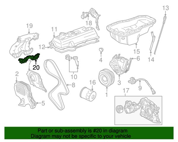 Прокладка впускного коллектора 1717774070 TOYOTA