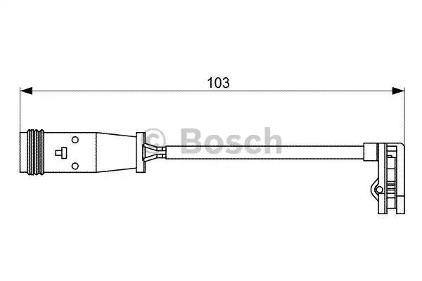 1987473037 BOSCH Датчик износа тормозных колодок передний купить в Ровно