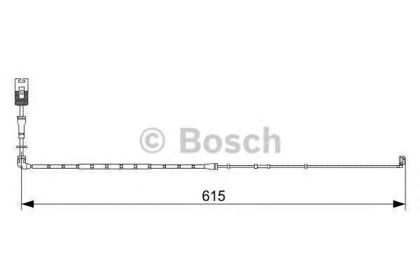 1987473056 BOSCH Датчик износа тормозных колодок передний купить в Хмельницкий