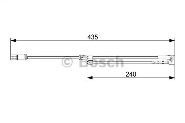 1987473543 BOSCH Датчик износа тормозных колодок передний купить в Винница
