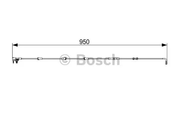 1987473564 BOSCH Датчик износа тормозных колодок задний купить в Львов