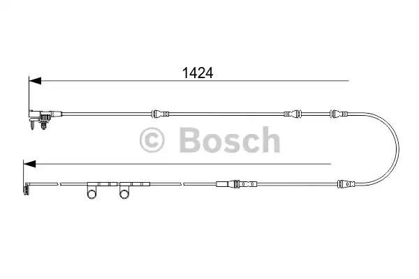 1987473581 BOSCH Датчик износа тормозных колодок передний купить в Одесса